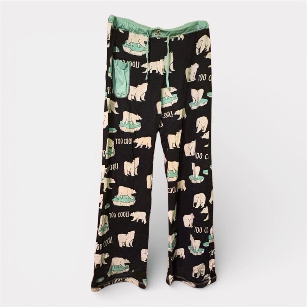 Lazy One Navy and White Polar Bear Pajama Pants US XL